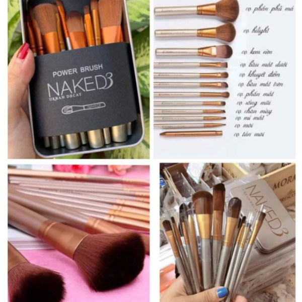 Bộ cọ trang điểm naked3 giá sỉ-tâm phát